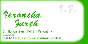 veronika furth business card